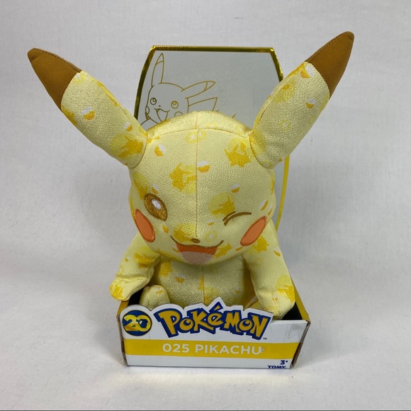 pikachu 20th anniversary plush